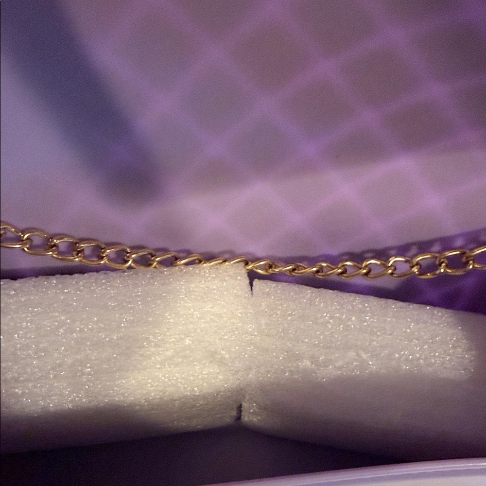 Lavender Quilted Chain Bag - Picture 7 of 7
